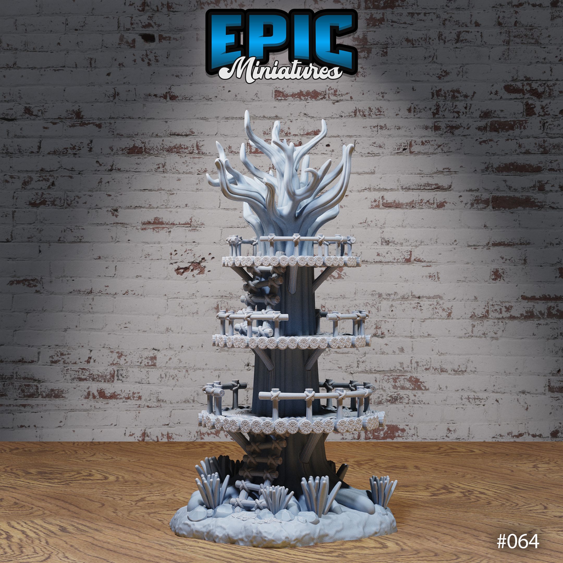 Goblin Tree Watchtower / Giant Goblinoid Defense Construction / Ogre Border Building / Orc Army Base / Siege Servan Tower / Forest Dungeon Area Decoration / Woodland Encounter